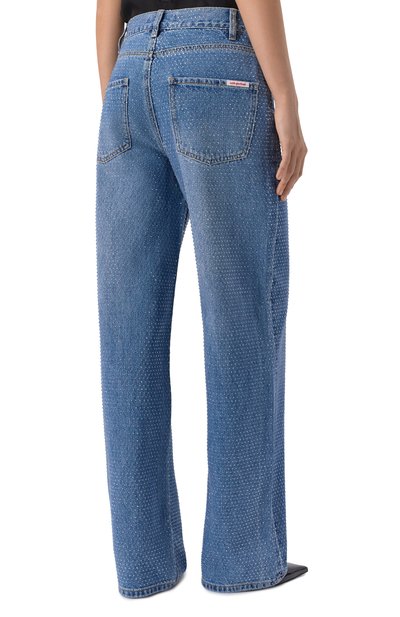 Джинсы с отделкой стразами  SELF-PORTRAIT, арт. RS26813PABL, фото 4