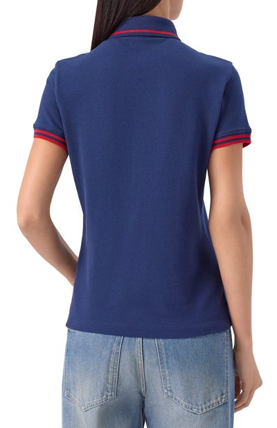 Хлопковое поло VALENTINO, арт. 7B3MH01B9G4, фото 4