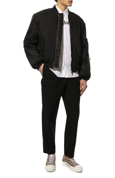 Текстильные кеды BURBERRY, арт. 8049745, фото 2