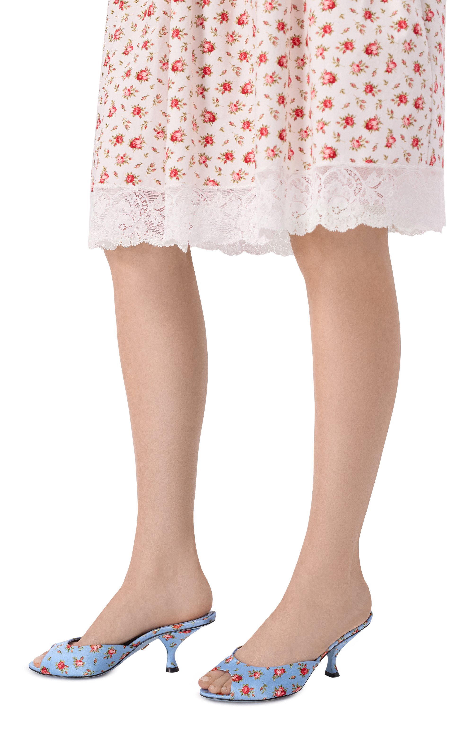 Текстильные мюли keira 60 DOLCE & GABBANA голубого цвета по цене 98950 руб., арт. CR1987/AX462, фото 2 Текстильные мюли keira 60 DOLCE & GABBANA, арт. CR1987/AX462, фото 2