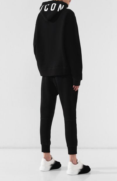Хлопковое худи DSQUARED2 черного цвета по цене 32450 руб., арт. S75GU0234/S25042, фото 2 Хлопковое худи DSQUARED2, арт. S75GU0234/S25042, фото 2