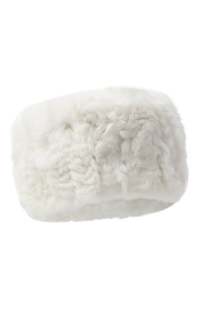 Женская меховой ободок из кролика YVES SALOMON, арт. 23WAA100XXKREX