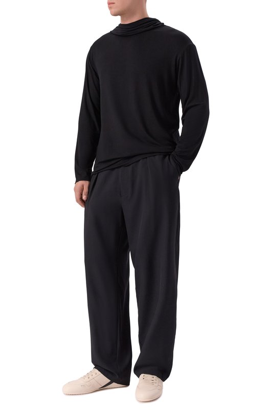 Кожаные кроссовки Concordians Rick Owens RU02E1889/LC0 Кремовый  RU02E1889/LC0 Фото 2