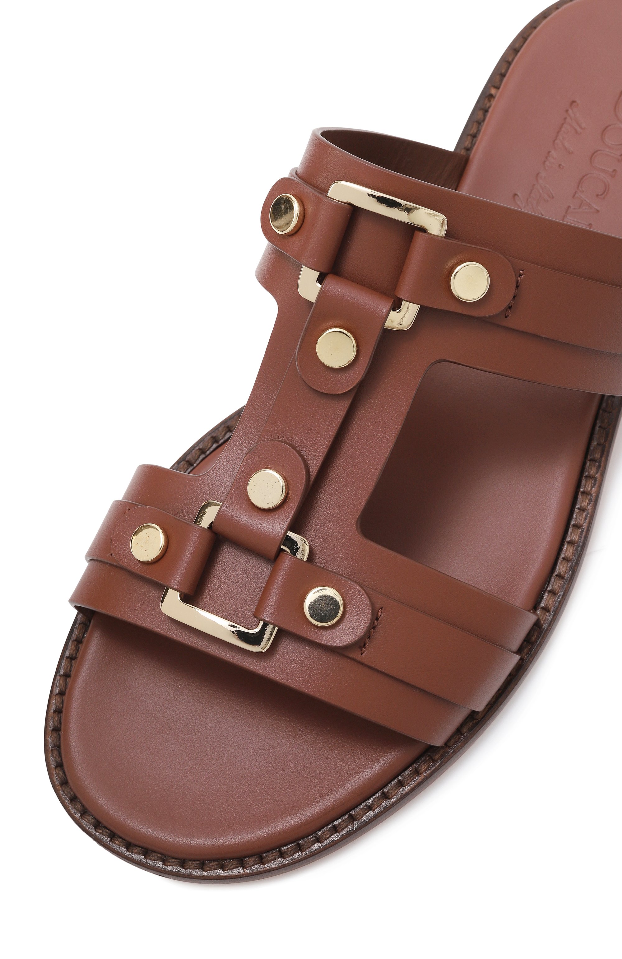 Кожаные шлепанцы DOUCAL'S, арт. DD8771MARNUF073, фото 7