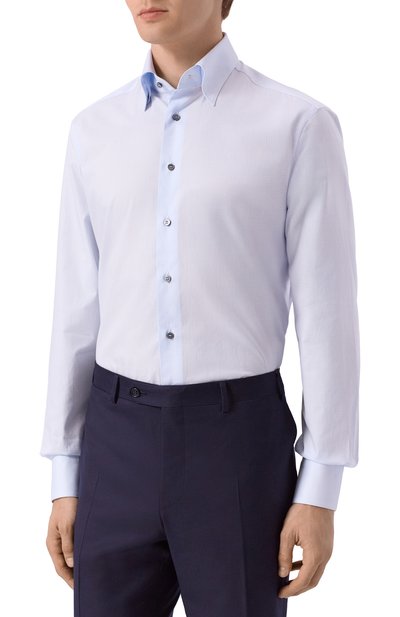 Хлопковая сорочка ZILLI, арт. CLAB01M010005546Q, фото 3