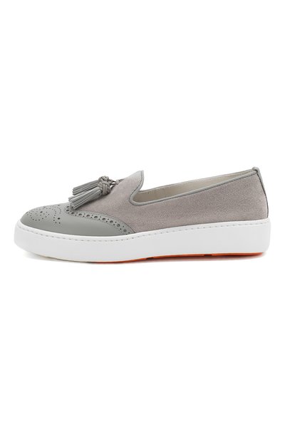 Замшевые слипоны SANTONI, арт. WBCE60390BARCDDVG50, фото 3