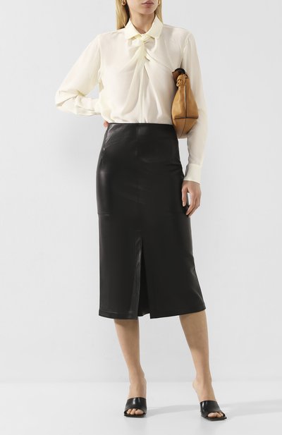 Кожаная юбка VICTORIA BECKHAM, арт. 1120LSK000661A, фото 2