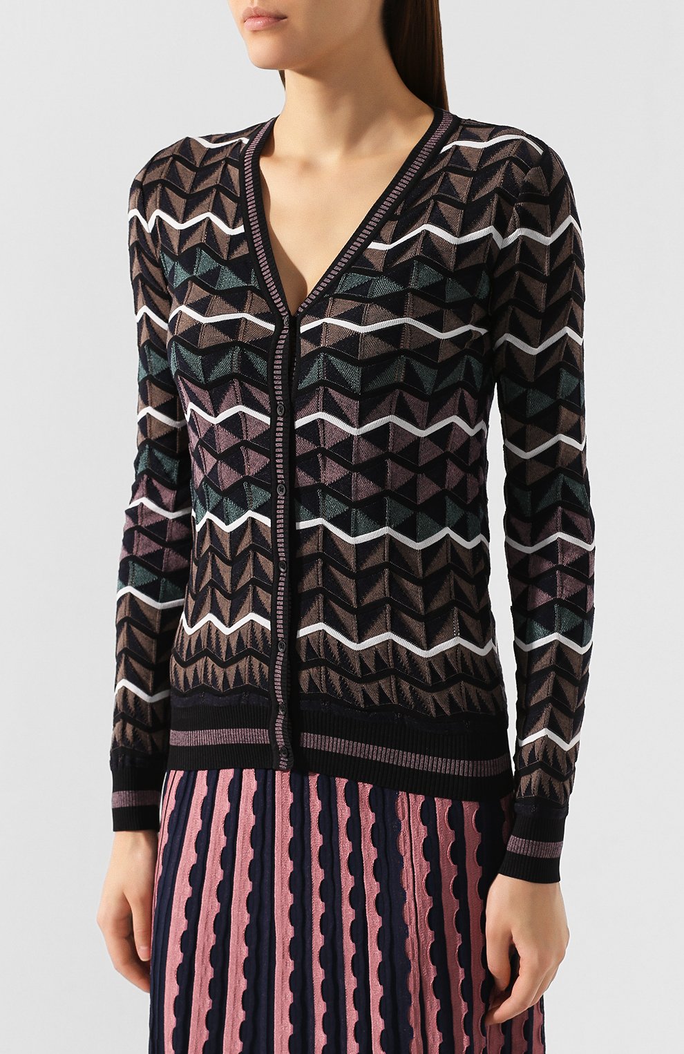 Кардиган из смеси шерсти и хлопка M MISSONI, арт. 2DM00038/2K001Z, фото 3