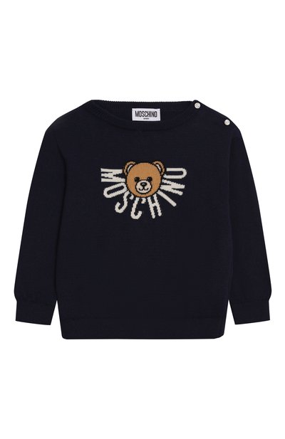 Пуловер из хлопка и шерсти MOSCHINO, арт. M7W00J/LHE43