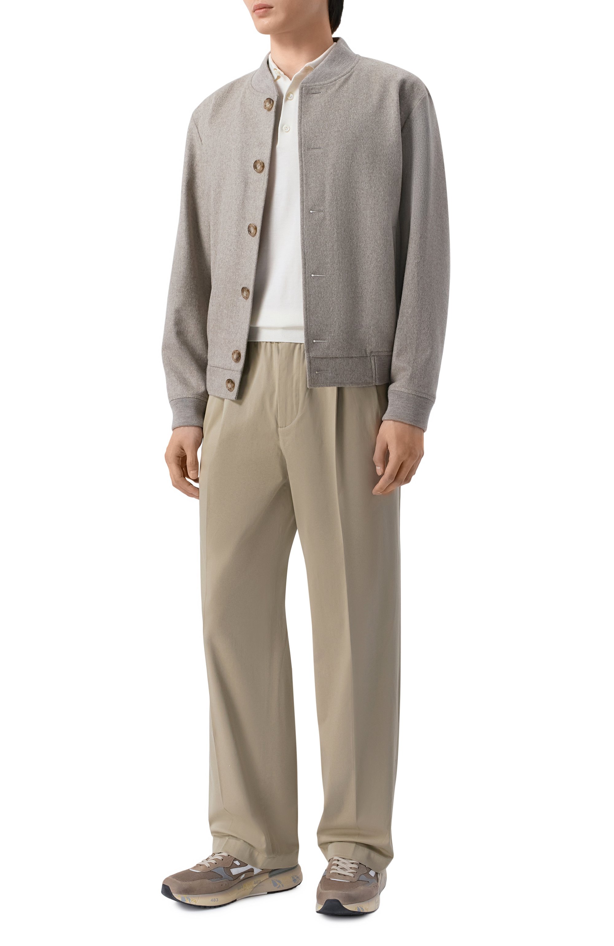 Поло из шелка и хлопка 12 STOREEZ, арт. 136306, фото 2