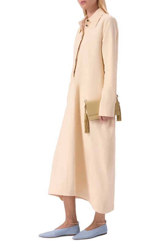 Кожаные балетки Jil Sander J15WZ0039/P7588 Голубой  J15WZ0039/P7588 Фото 3