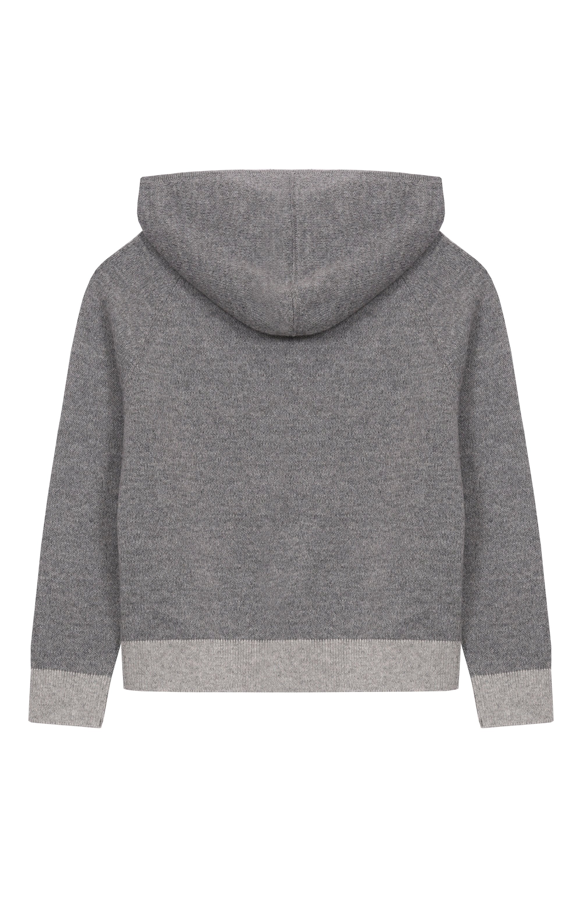 Толстовка из шерсти и кашемира DOLCE & GABBANA серого цвета по цене 71950 руб., арт. L4KWH7/JGMB8/2-6, фото 2 Толстовка из шерсти и кашемира DOLCE & GABBANA, арт. L4KWH7/JGMB8/2-6, фото 2