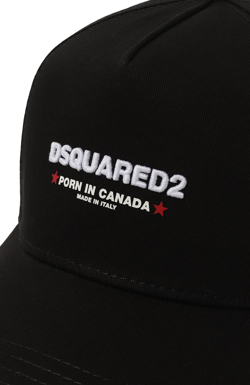 Хлопковая бейсболка DSQUARED2 черного цвета по цене 27900 руб., арт. BCM0808, фото 4 Хлопковая бейсболка DSQUARED2, арт. BCM0808, фото 4