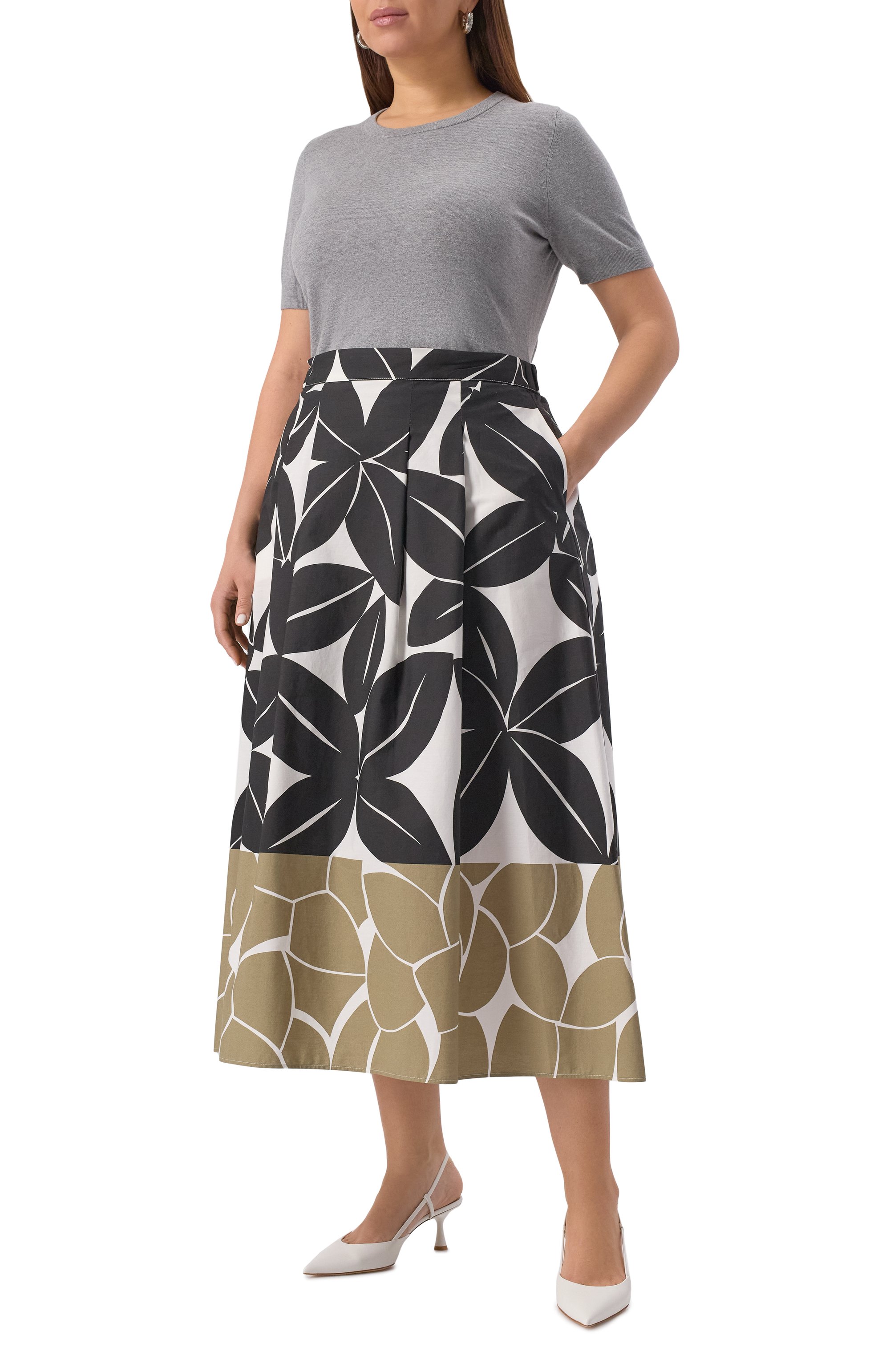 Хлопковая юбка PERSONA BY MARINA RINALDI, арт. ZENITH, фото 2