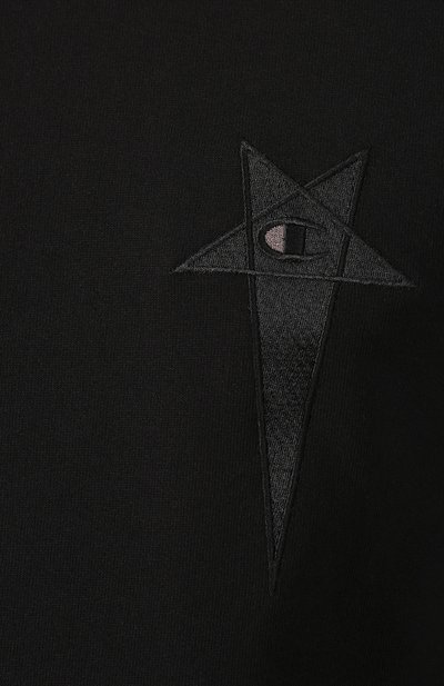 Хлопковый лонгслив rick owens x champion RICK OWENS, арт. CM20S0008/215089, фото 5