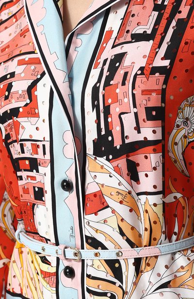 Шелковый комбинезон с принтом и поясом EMILIO PUCCI, арт. 82RI11/82731, фото 5