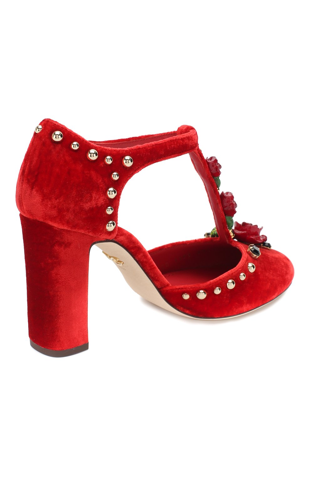 Бархатные туфли vally DOLCE & GABBANA, арт. CD1193/AZ474, фото 4