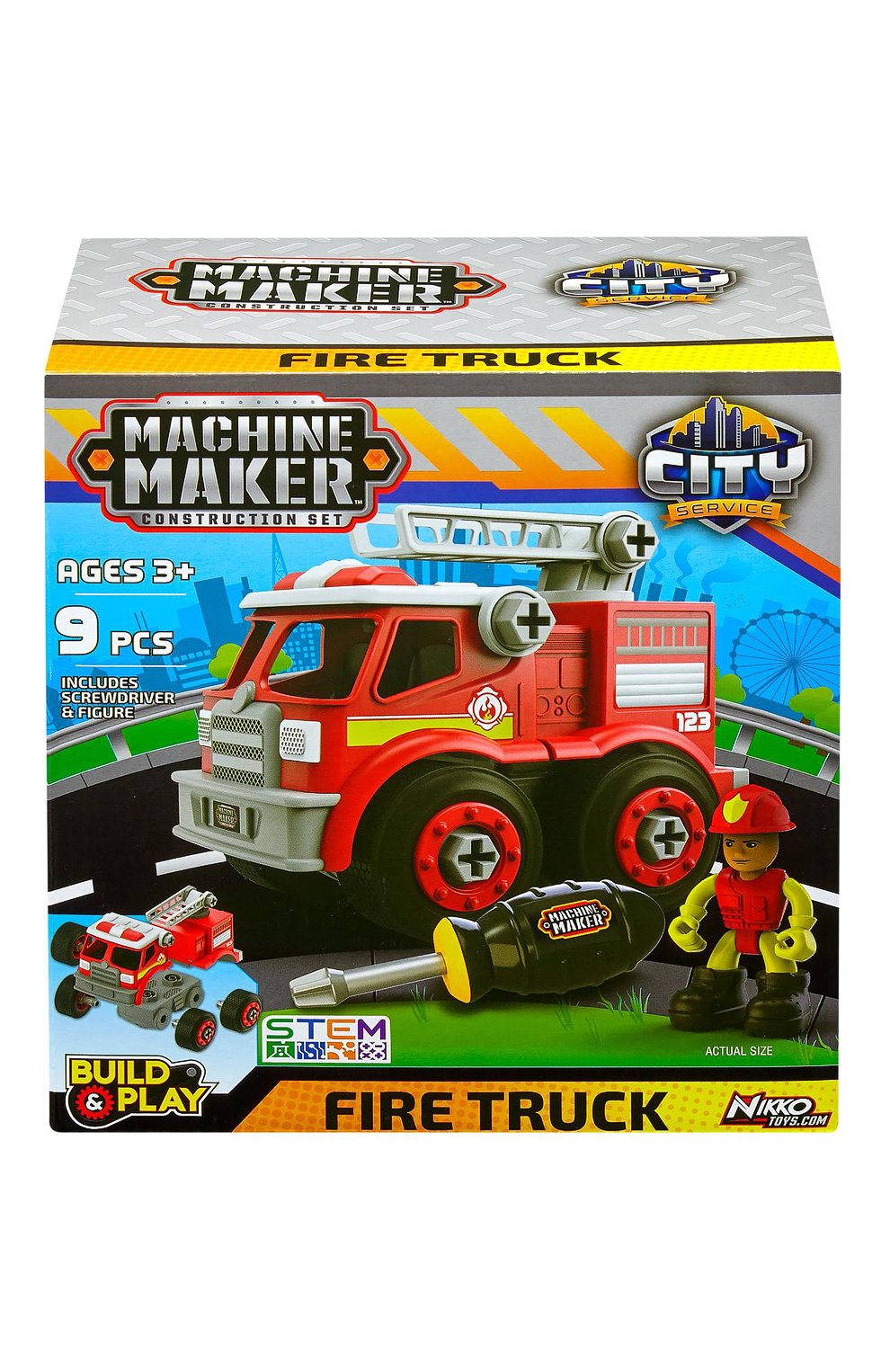 Машинка-конструктор пожарная машина NIKKO, арт. 40042, фото 4