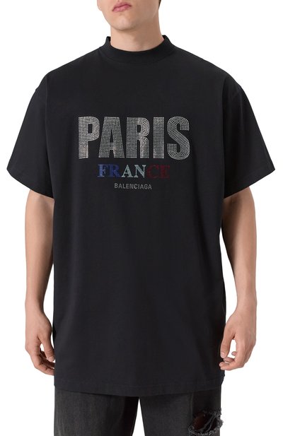 Хлопковая футболка BALENCIAGA, арт. 787349/TRVL5, фото 3