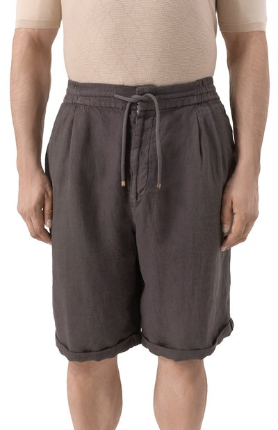 Льняные шорты BRUNELLO CUCINELLI, арт. M243DU0020, фото 3