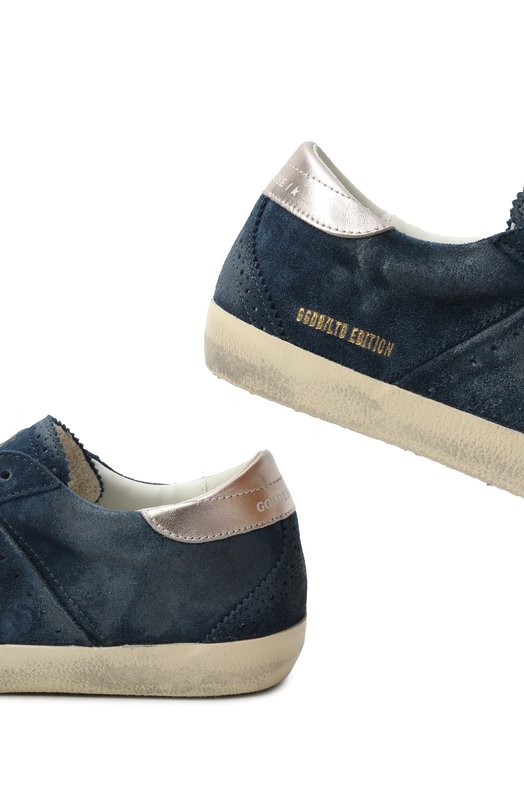 Замшевые кеды Super-Star LTD Golden Goose Deluxe Brand GWF00906.F007595 Синий  GWF00906.F007595 Фото 7