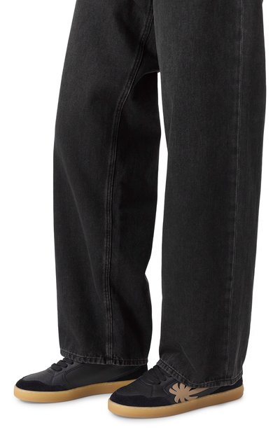 Кожаные кеды new palm 1 PALM ANGELS, арт. PMIA099F25LEA001, фото 3