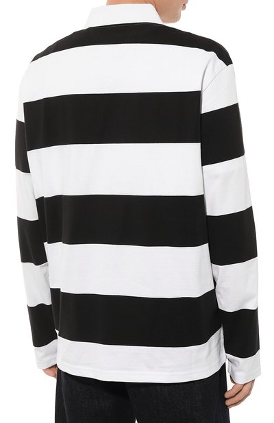 Хлопковое поло HUGO черно-белого цвета по цене 16500 руб., арт. 50494348, фото 4 Хлопковое поло HUGO, арт. 50494348, фото 4