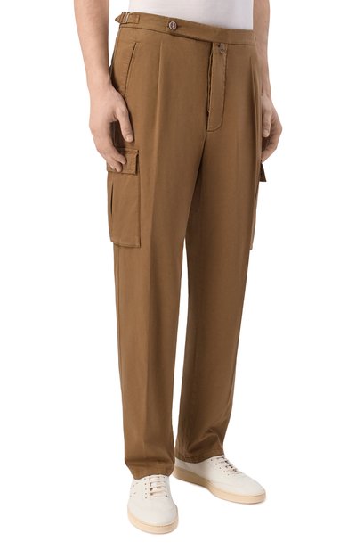 Брюки-карго из хлопка и кашемира KITON, арт. UP0005K0611H, фото 3