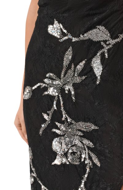 Платье с отделкой пайетками BLUMARINE черного цвета по цене 421000 руб., арт. NF6058J1638, фото 4 Платье с отделкой пайетками BLUMARINE, арт. NF6058J1638, фото 4