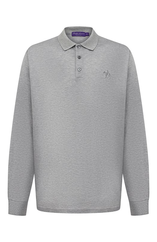 

Хлопковое поло Ralph Lauren, Серый