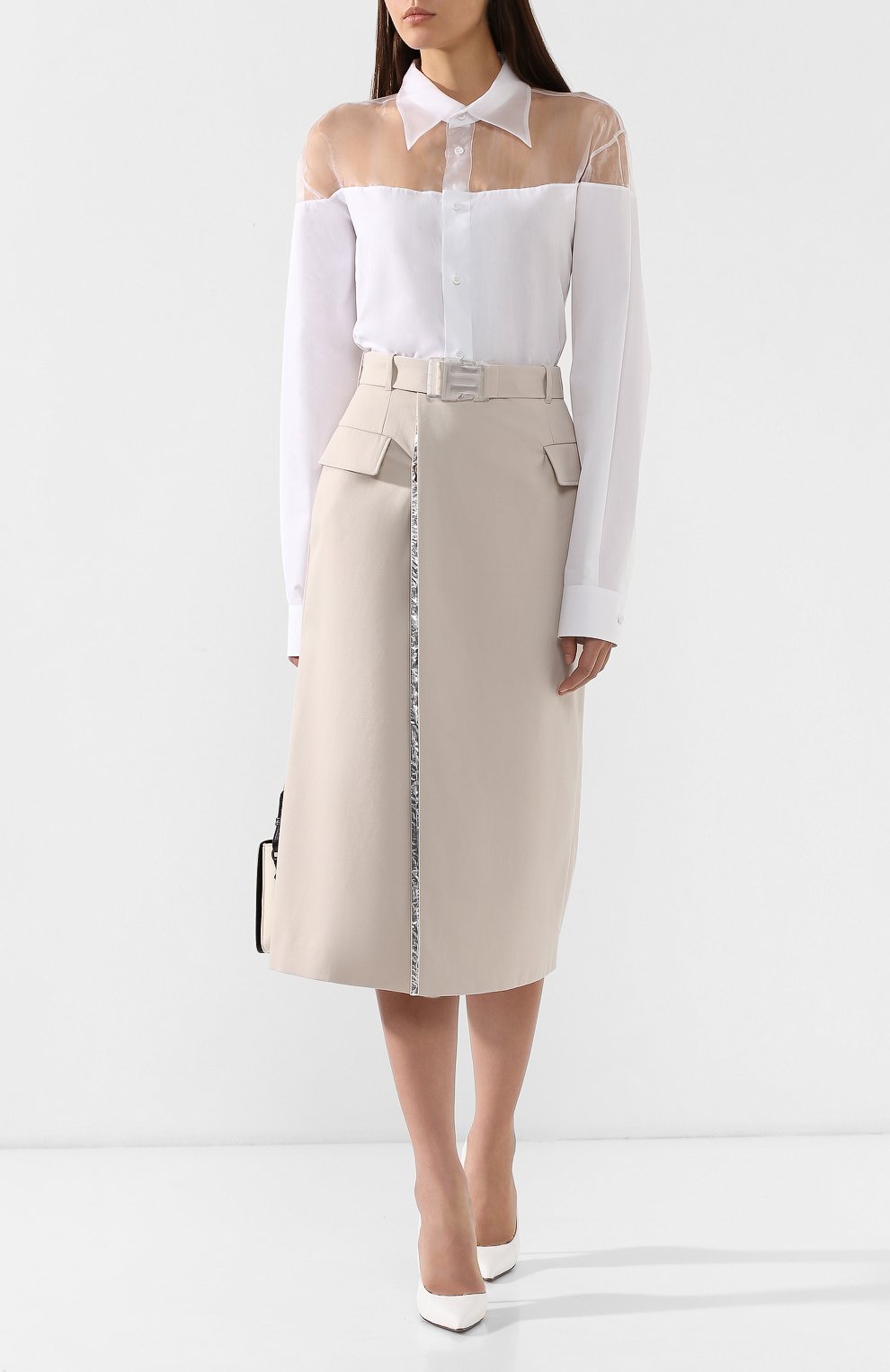 Юбка-миди с поясом MAISON MARGIELA, арт. S51MA0342/S48086, фото 2