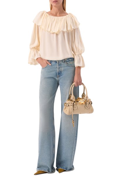 Сумка paddington small CHLOÉ кремового цвета по цене 284500 руб., арт. CH26SS805P75, фото 3 Сумка paddington small CHLOÉ, арт. CH26SS805P75, фото 3