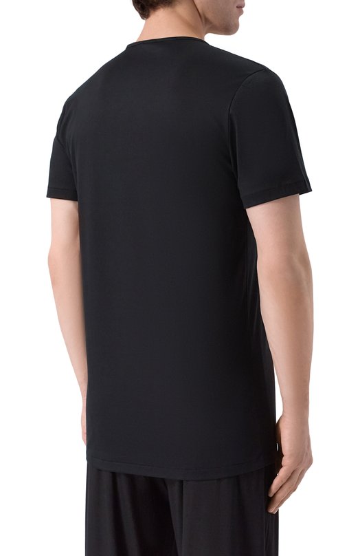 Хлопковая футболка Zimmerli 286-1441 Чёрный  286-1441 Фото 4