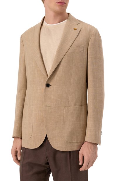 Пиджак из шерсти и шелка SARTORIA LATORRE, арт. EF74/UH0384, фото 4