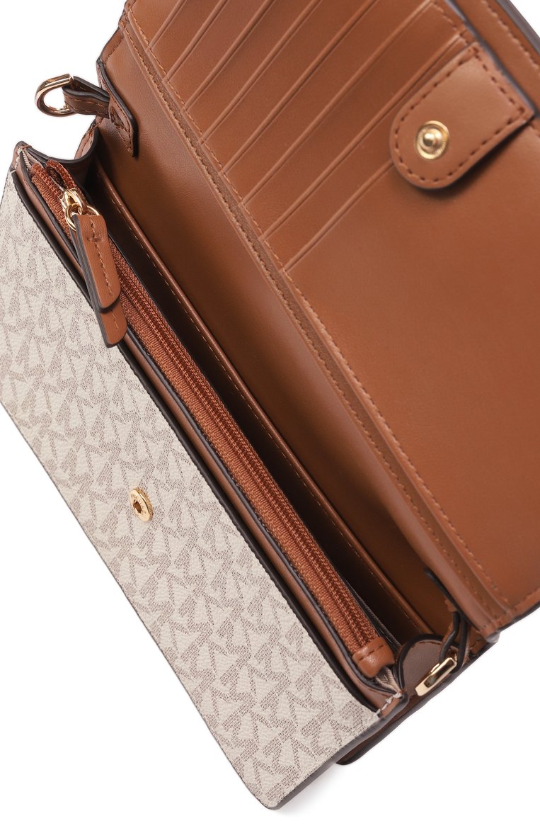 Женская сумка heather xs MICHAEL MICHAEL KORS кремового цвета, арт. 32F2G7HC1B | Фото 5 (Размер: mini; Автоматизация состава: Проставлено; Автоматизация ТО: Проставлено; Материал: Экокожа, Канва)
