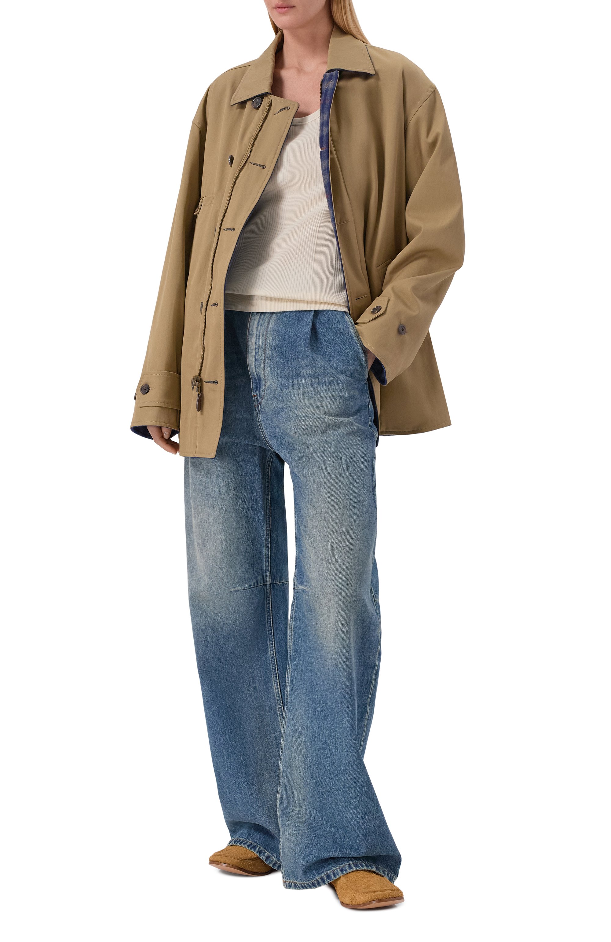 Джинсы MM6 синего цвета по цене 59300 руб., арт. S52LA0269/M30055, фото 2 Джинсы MM6, арт. S52LA0269/M30055, фото 2