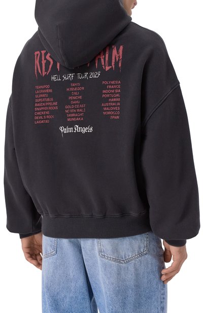 Хлопковое худи PALM ANGELS, арт. PMBB17IF25FLE001, фото 4