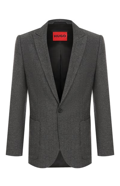 Мужской пиджак из шерсти и хлопка HUGO, арт. 50544694