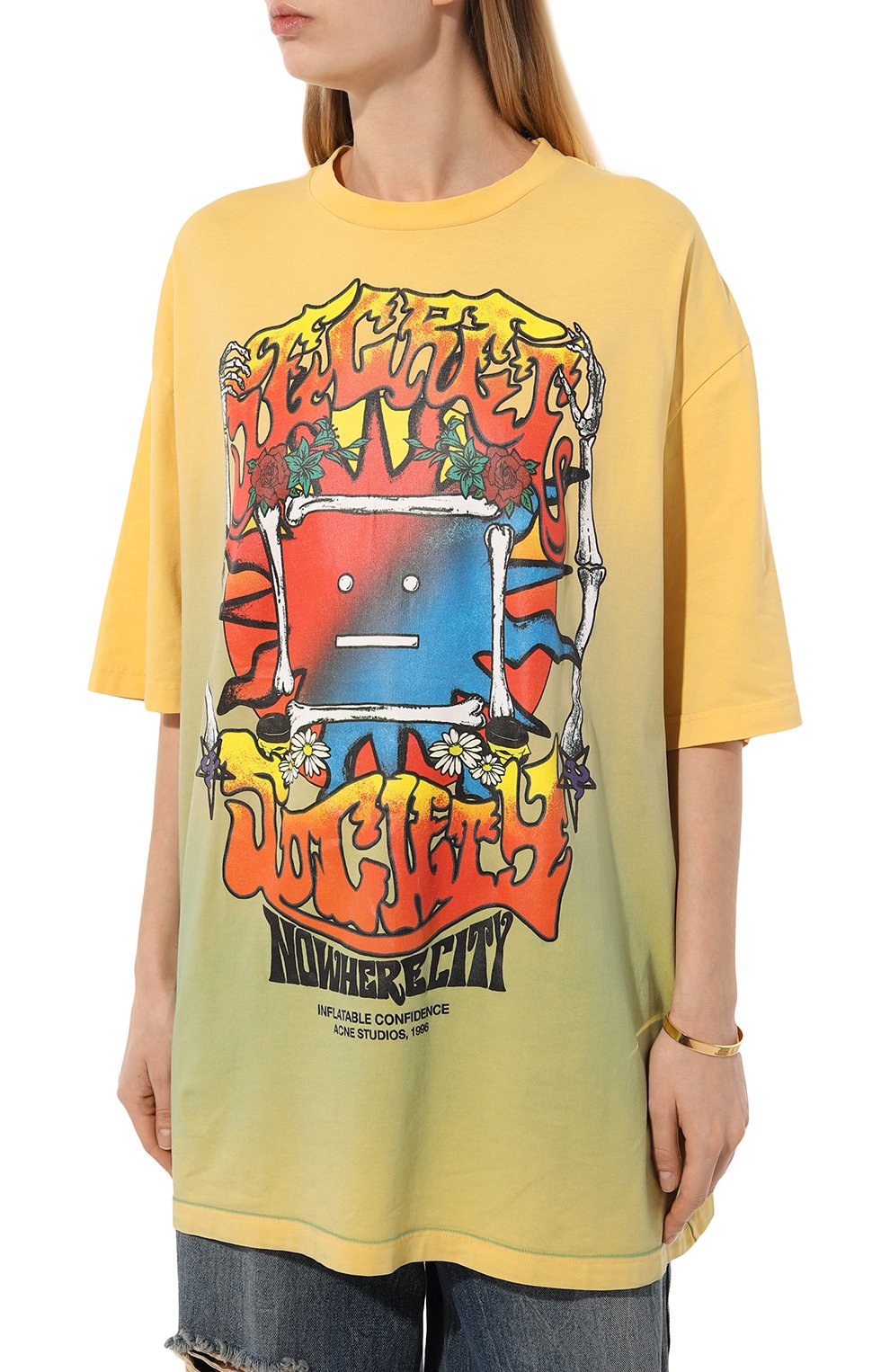 Хлопковая футболка ACNE STUDIOS, арт. FA-UX-TSHI000192, фото 3