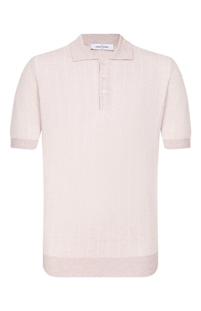Мужская поло изо льна и хлопка GRAN SASSO, арт. 57116/18662