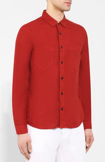 Льняная рубашка  STONE ISLAND, арт. 701511201, фото 3