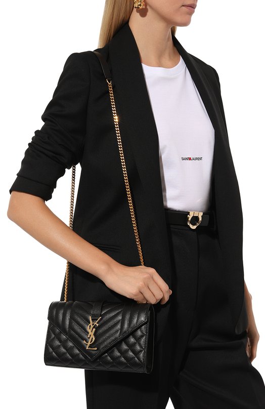 Сумка Classic Envelope small  Saint Laurent 600195/B0W91 Чёрный  600195/B0W91 Фото 2