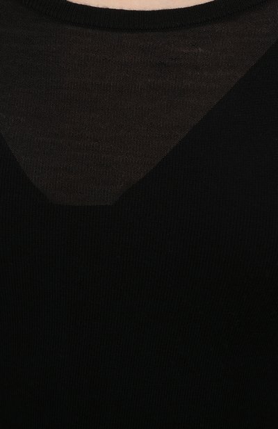Шерстяной пуловер NANUSHKA, арт. BETH_BLACK_EXTRA FINE MERIN0 KNIT, фото 5