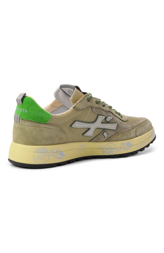 Комбинированные кеды Premiata N0US/VAR 8062 Зелёный  N0US/VAR 8062 Фото 4