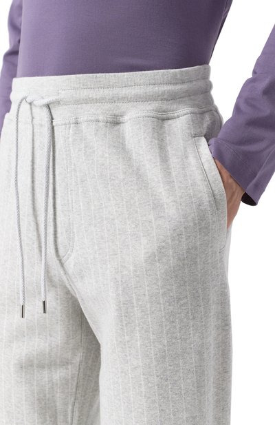 Брюки из хлопка и кашемира BRUNELLO CUCINELLI, арт. MM833B2336, фото 5