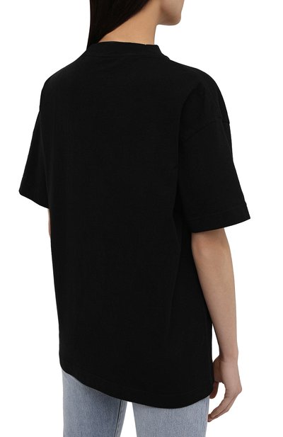 Хлопковая футболка PALM ANGELS, арт. PWAA039S21JER0021070, фото 4