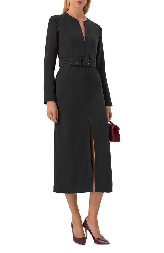 Платье из шерсти и шелка MVST M25.1MW.D002 Чёрный  M25.1MW.D002 Фото 2