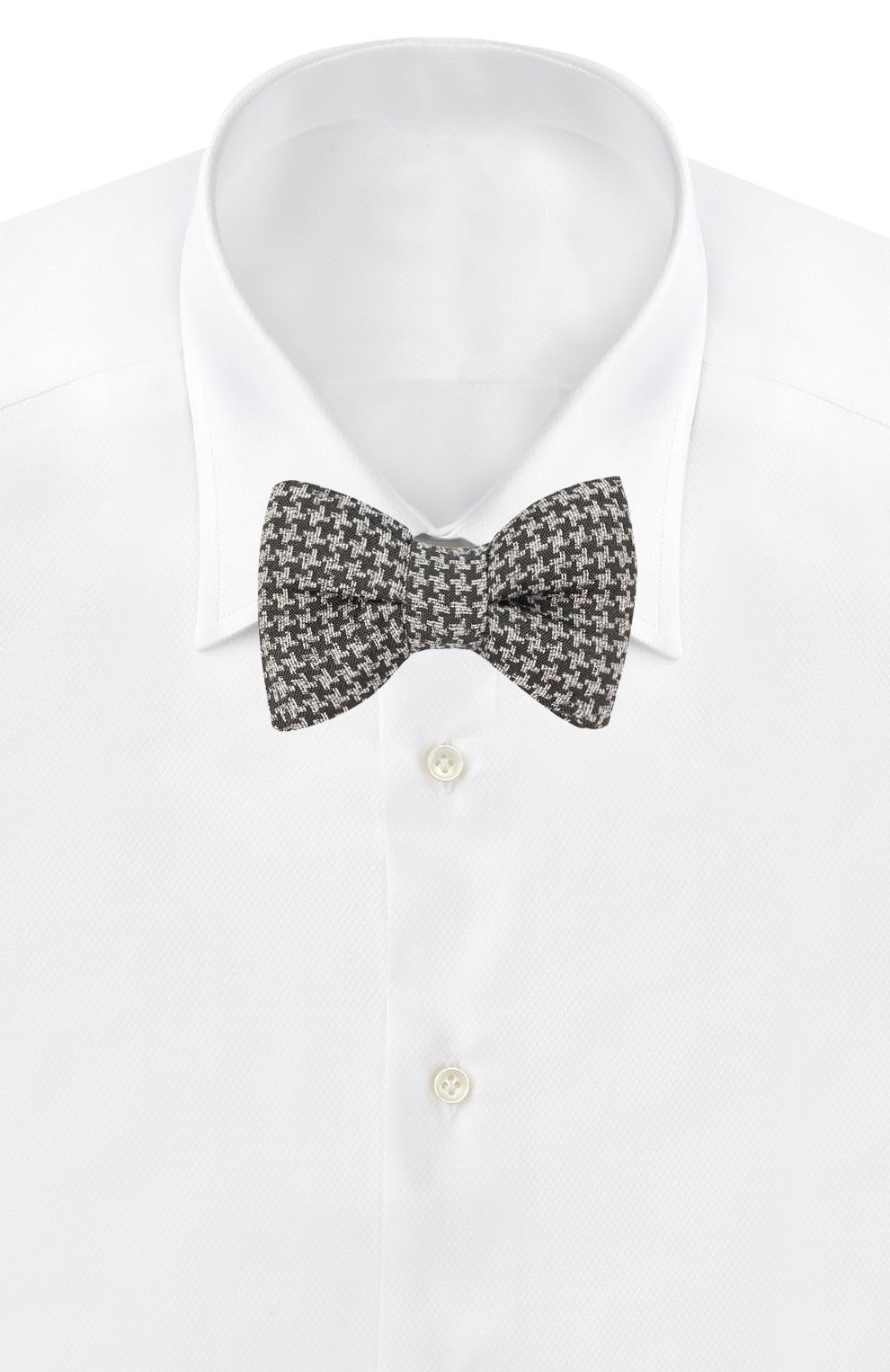 Галстук-бабочка из смеси шелка и льна TOM FORD серого цвета по цене 22250 руб., арт. 3TF66/4CH, фото 2 Галстук-бабочка из смеси шелка и льна TOM FORD, арт. 3TF66/4CH, фото 2