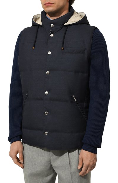 Пуховый жилет BRUNELLO CUCINELLI, арт. MB4071716, фото 3