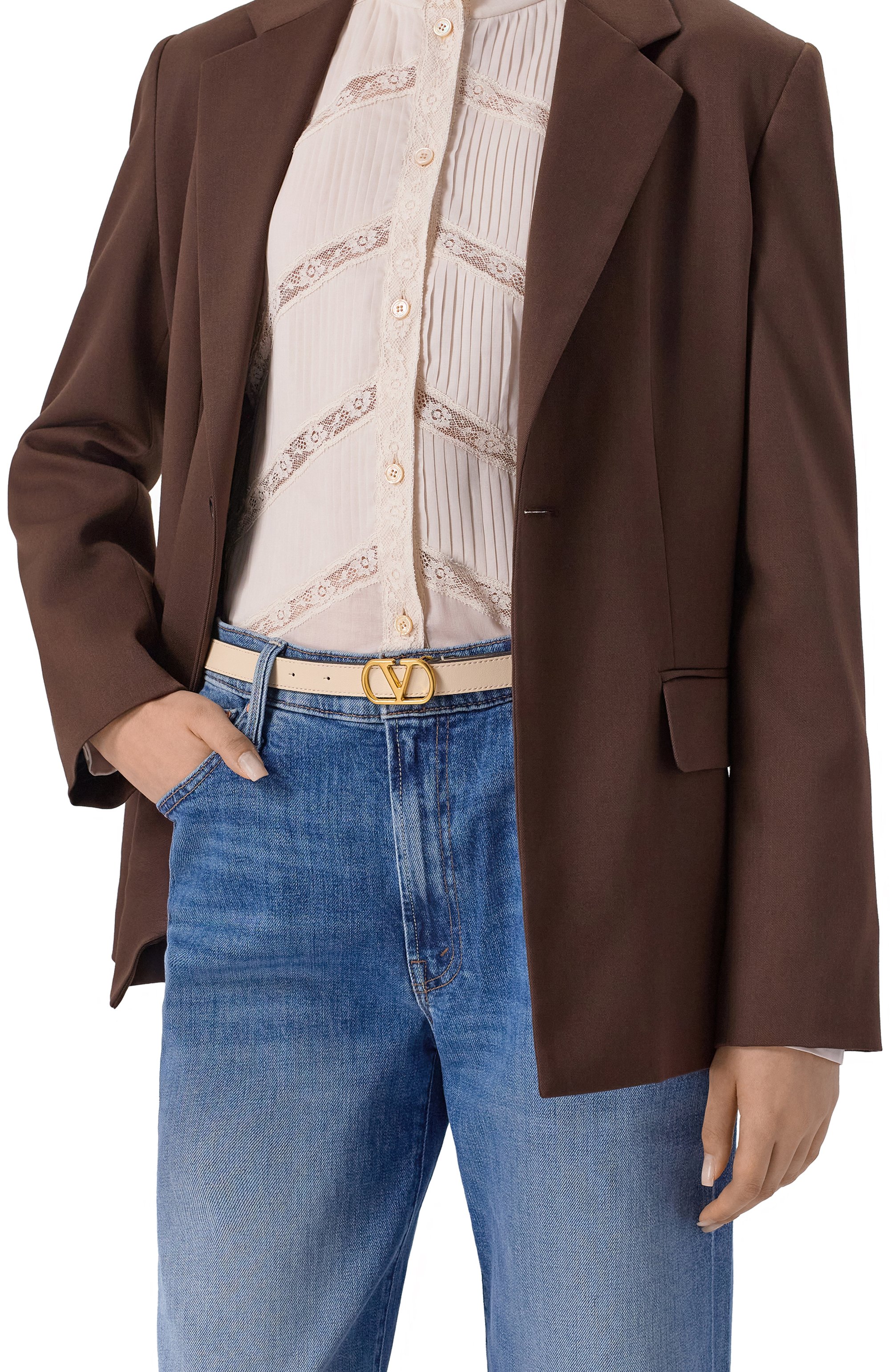 Кожаный ремень VALENTINO, арт. 7W2T0SM7/IYR, фото 2